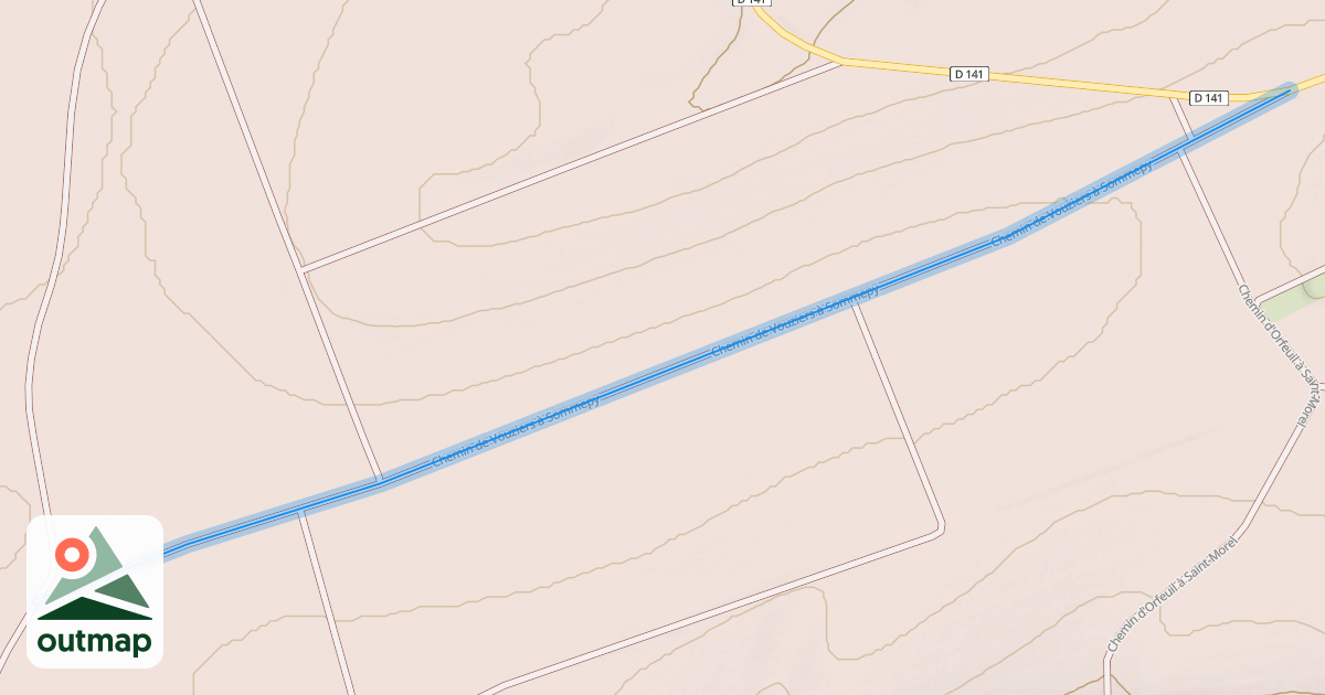 Map of Chemin de Vouziers à Sommepy