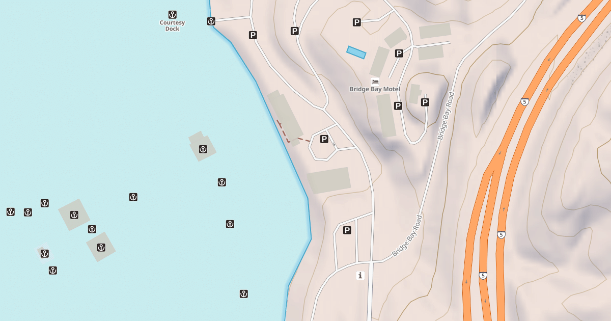 Map preview of BRIDGE BAY RESORT