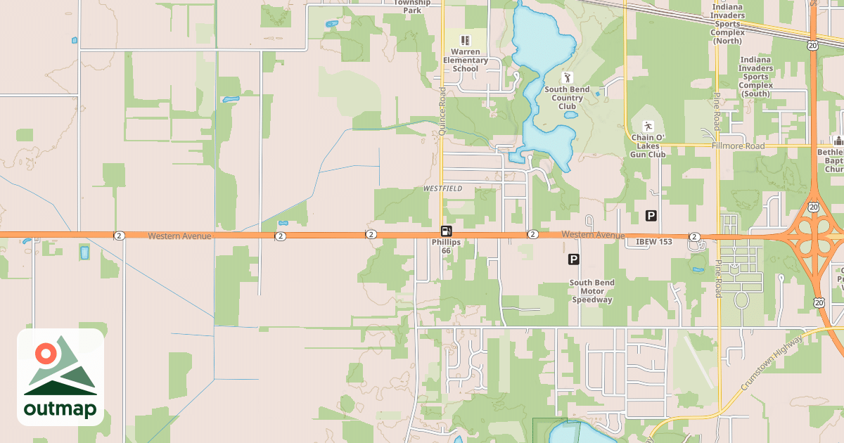Map of Buffalo Run Snowmobile Trail