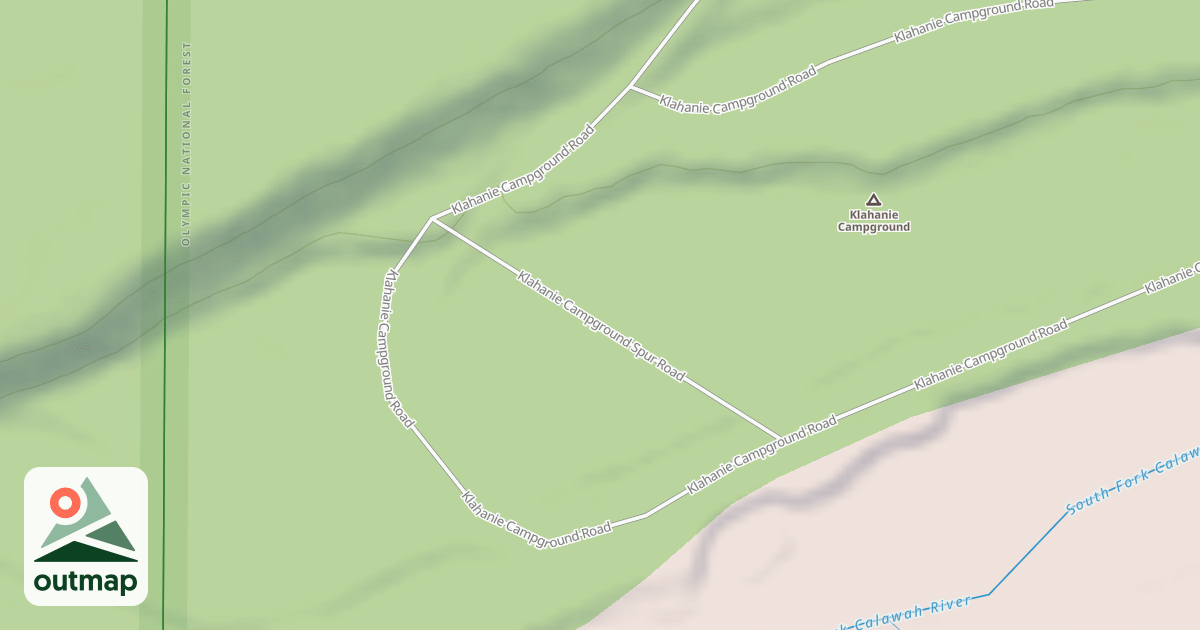 Map of KLAHANIE CG SPUR