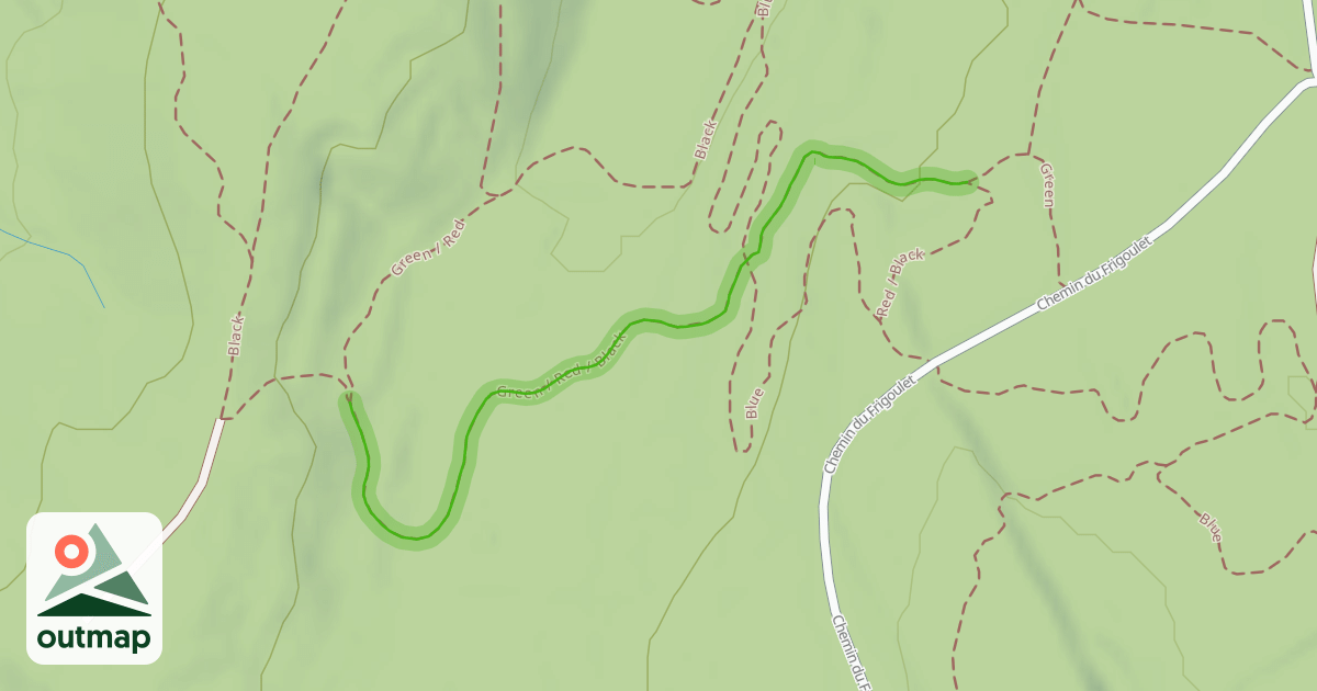 Map of Green / Red / Black