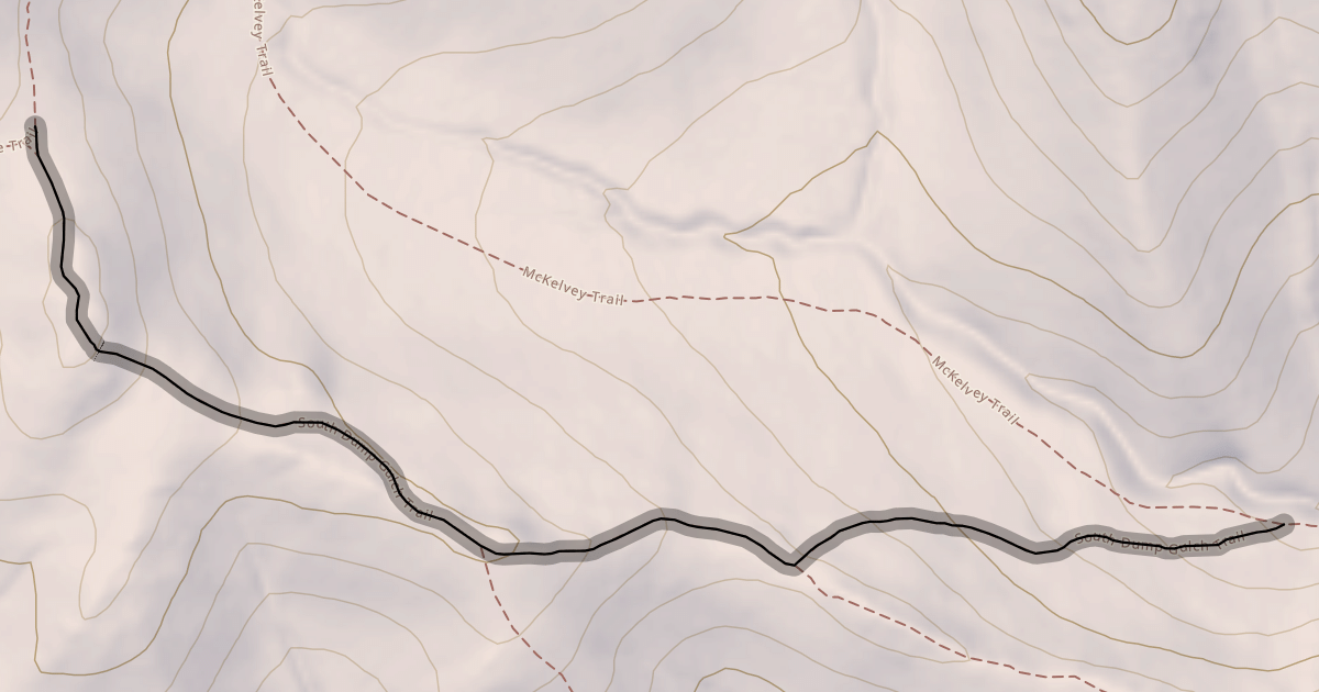 Map preview of South Dump Gulch Trail