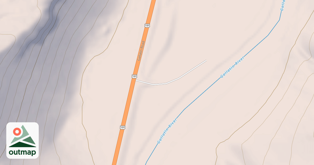 Map of GALLATIN RIVER ACCESS MP 42.2