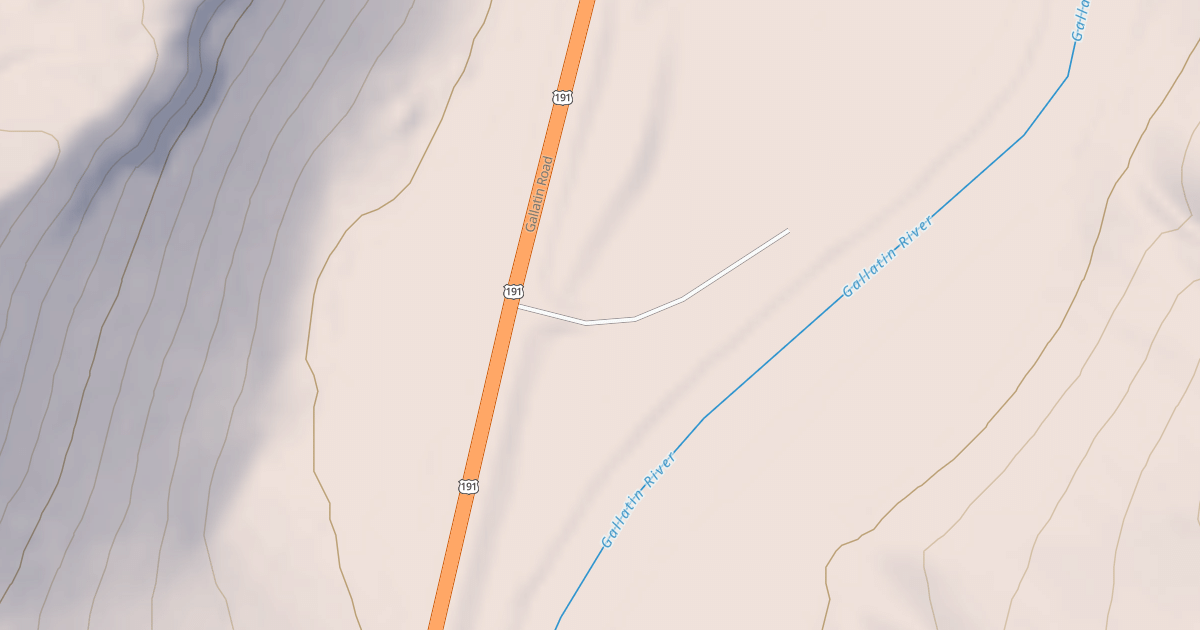 Map preview of GALLATIN RIVER ACCESS MP 42.2