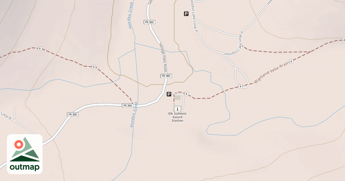 Map of ELK SUMMIT STATION