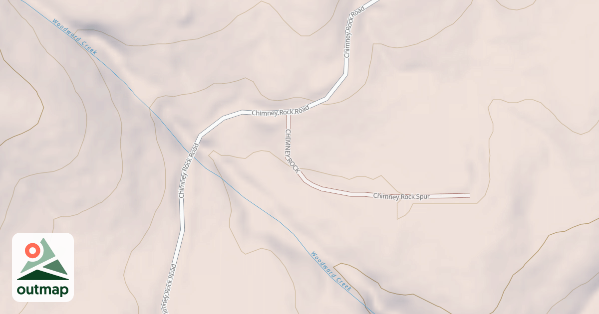 Map of CHIMNEY ROCK