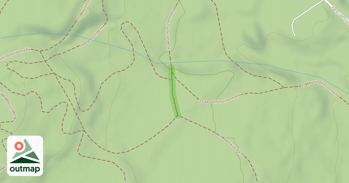 Map of 11 La Faux Plats