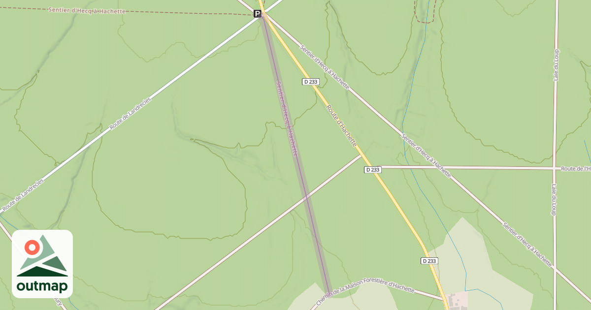 Map of Sentier d'Hecq à Hachette