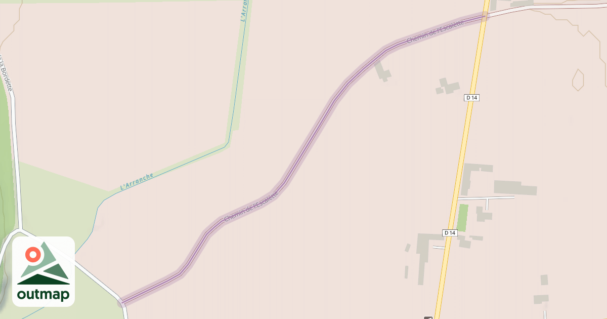 Map of Chemin de l'Escalette