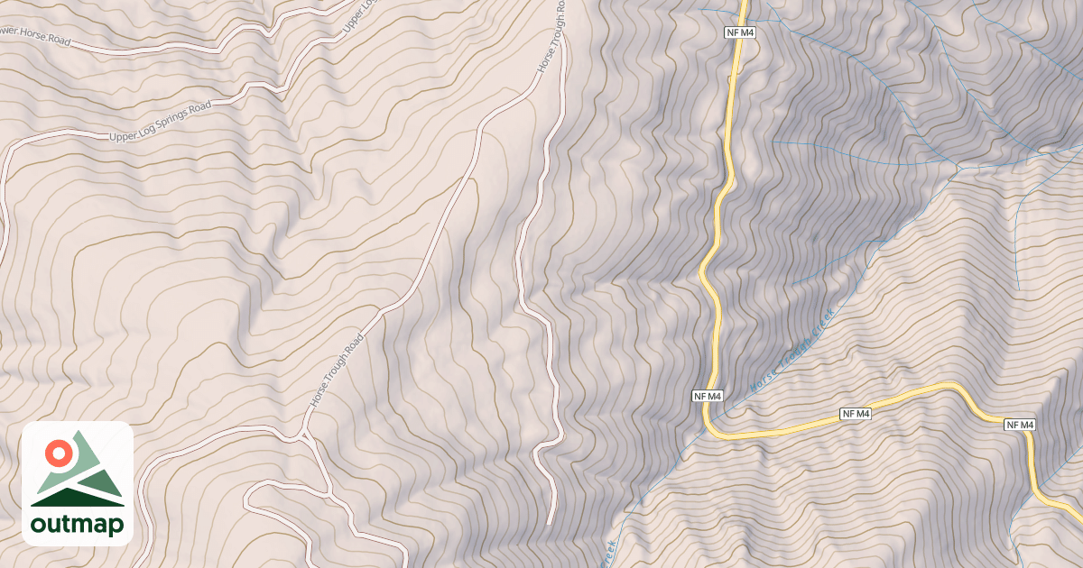 Map of HORSE TROUGH SPUR B