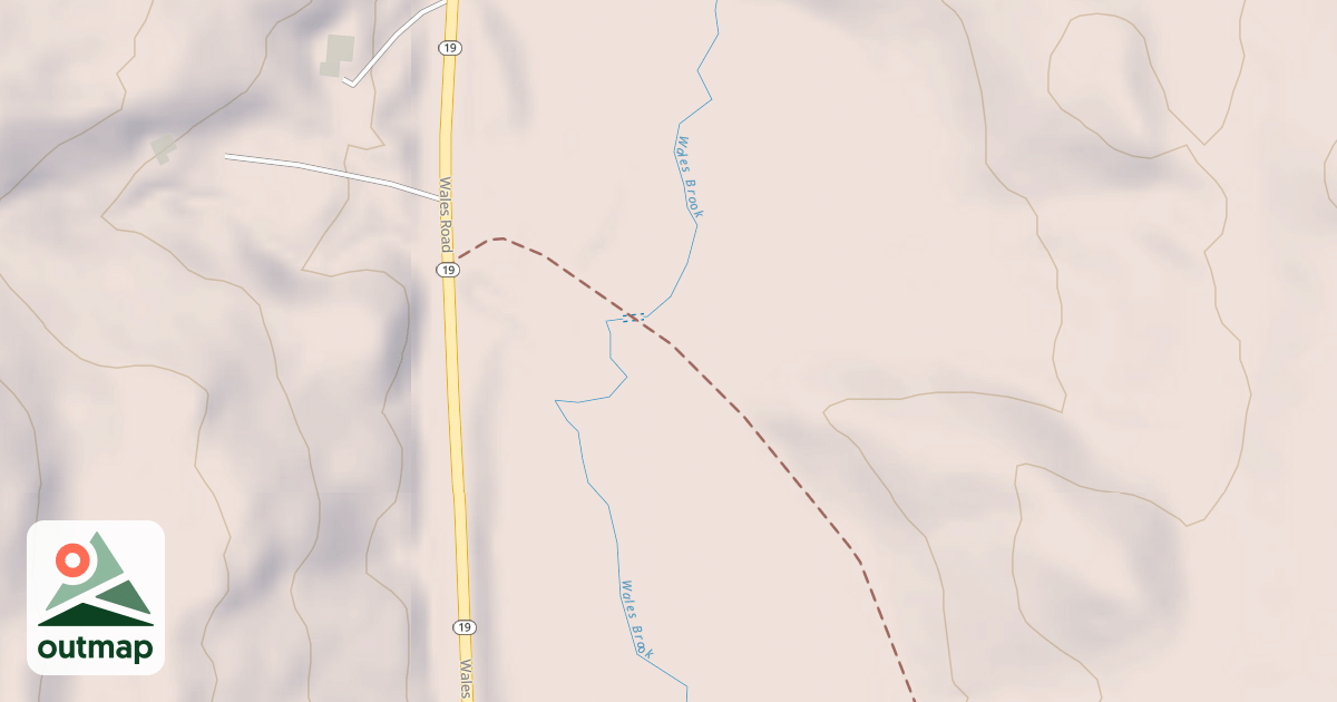Map of Wales Brook Trail