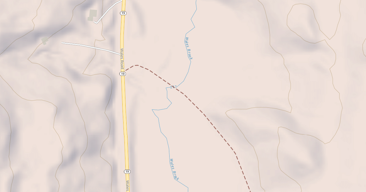 Map preview of Wales Brook Trail
