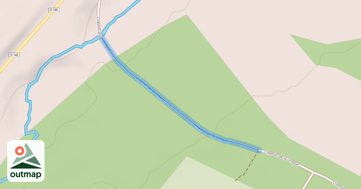 Map of Chemin de la Drague