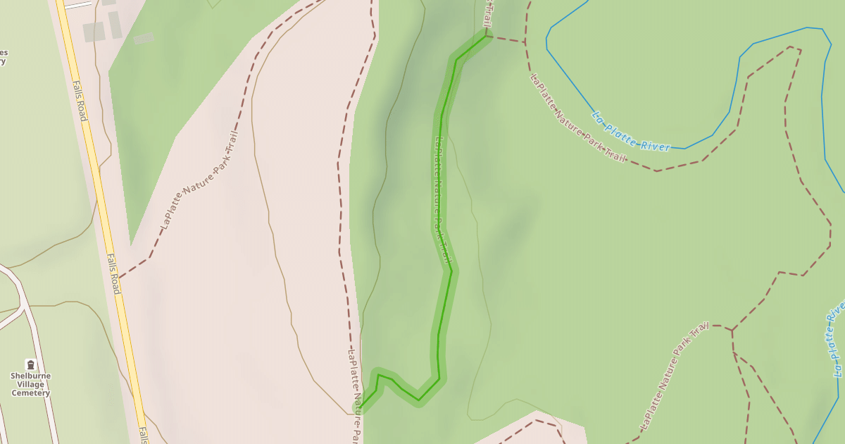 Map preview of LaPlatte Nature Park Trail