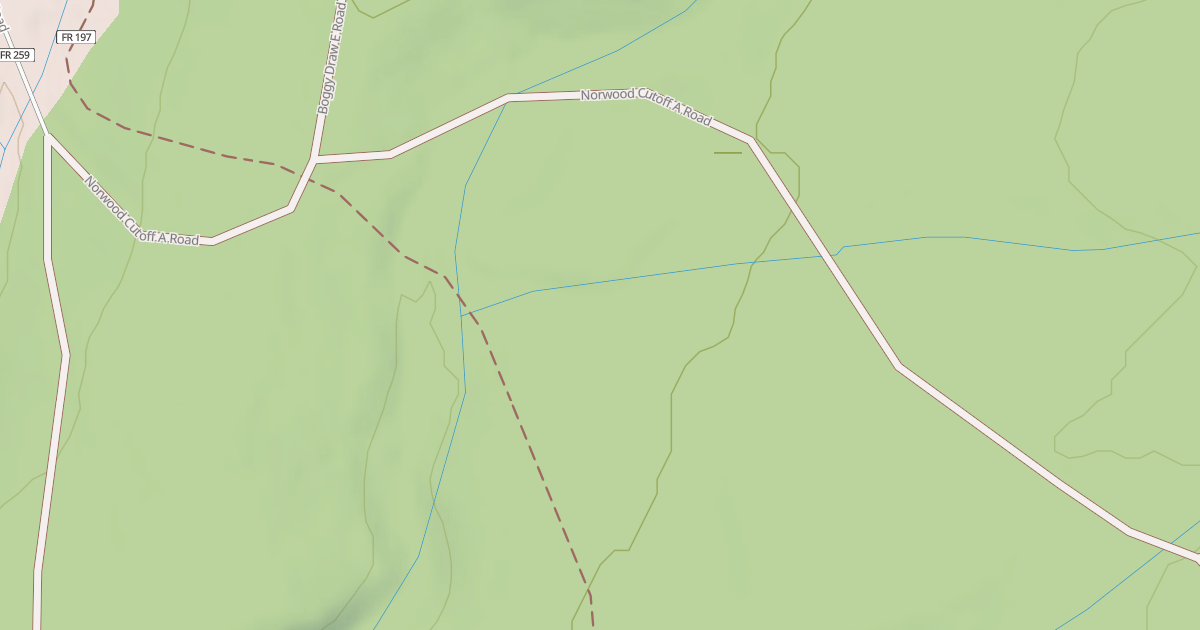 Map preview of NORWOOD CUTOFF A