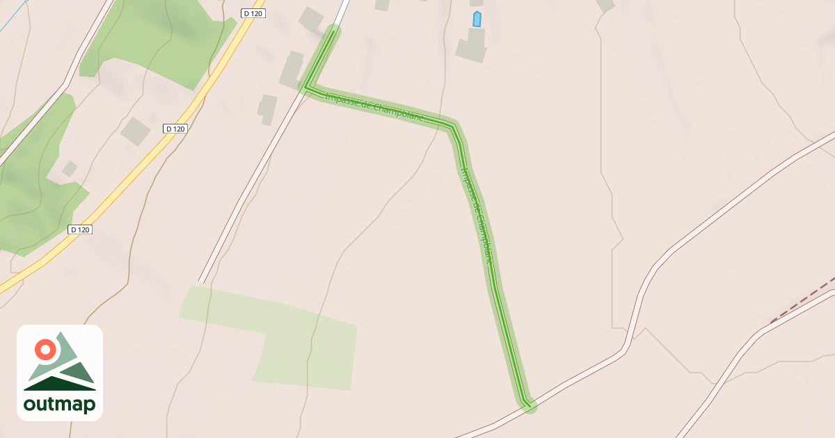 Map of Impasse de Champblanc