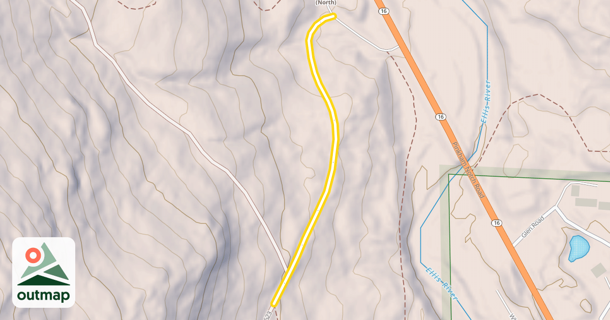 Map of Popple Mt Trail FR 623