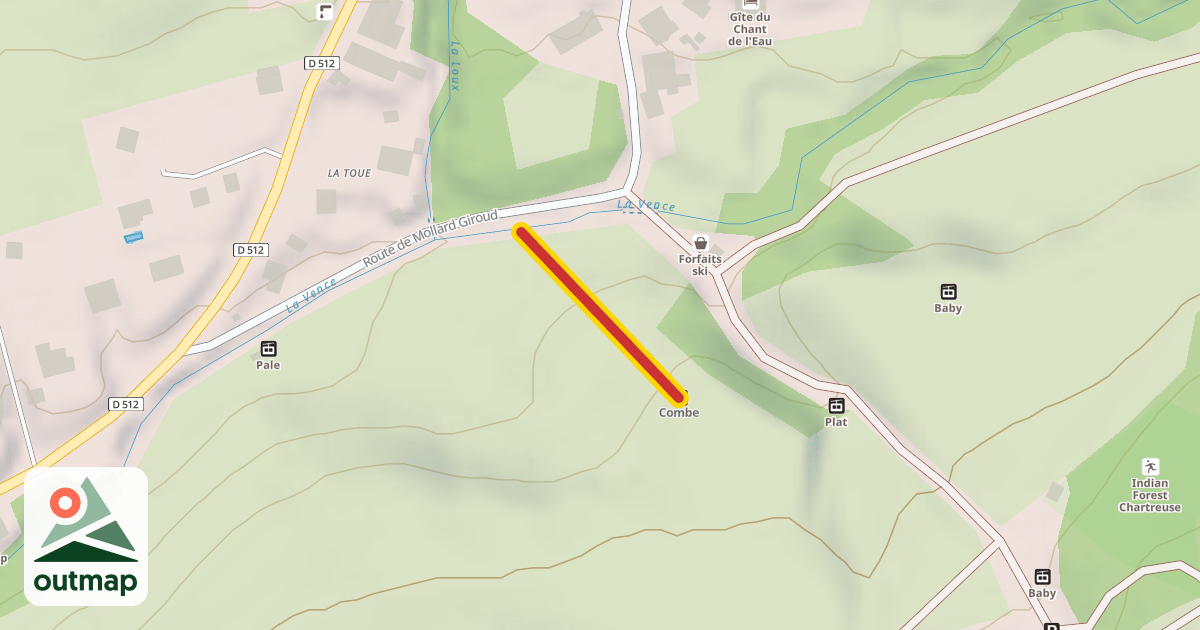 Map of Combe