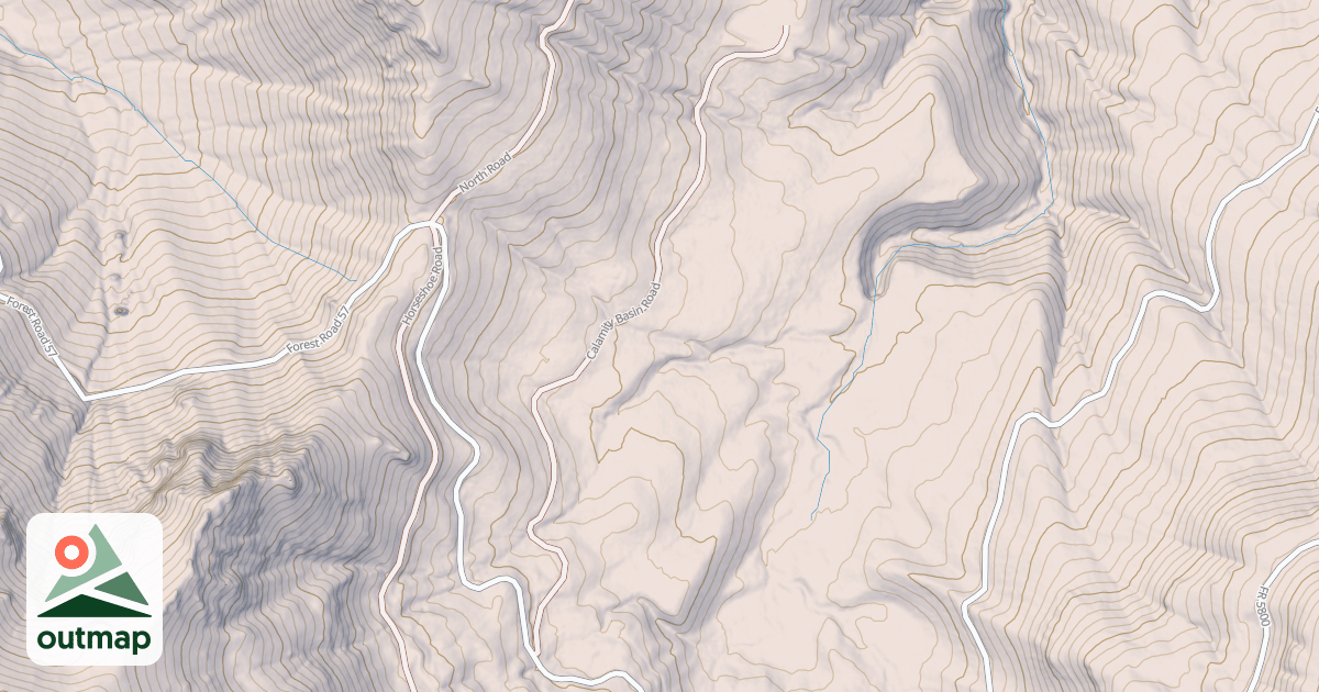 Map of CALAMITY BASIN