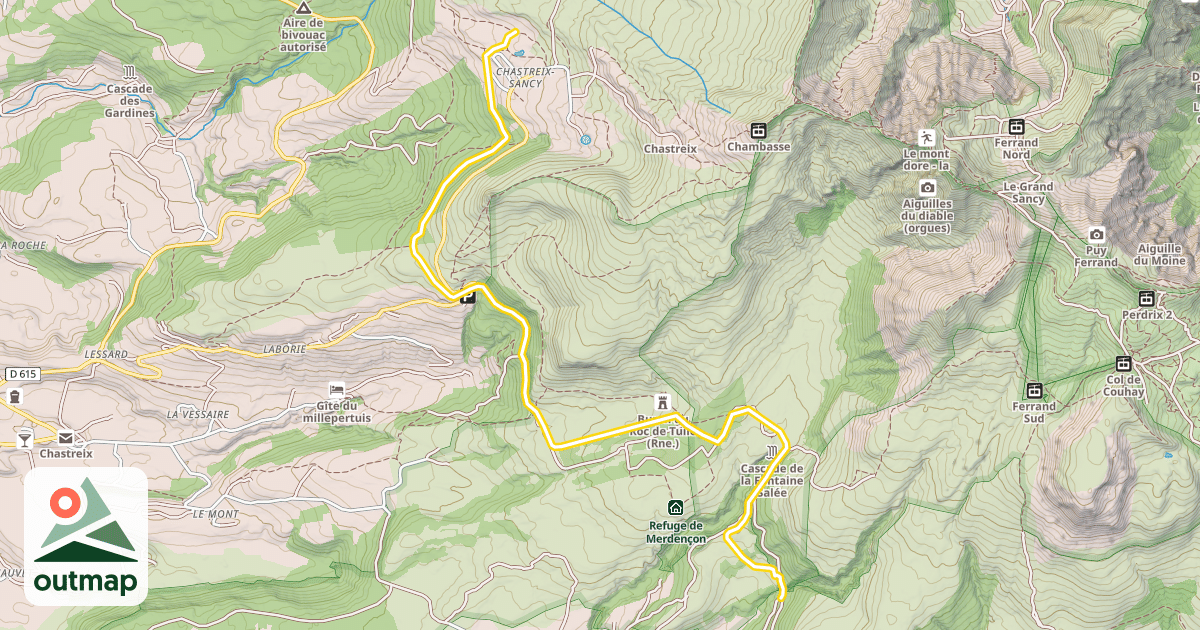 Map of Chastreix / Chareire