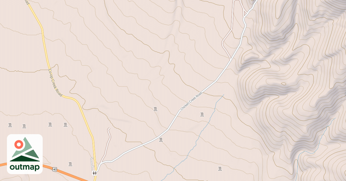 Map of CHICKEN CREEK
