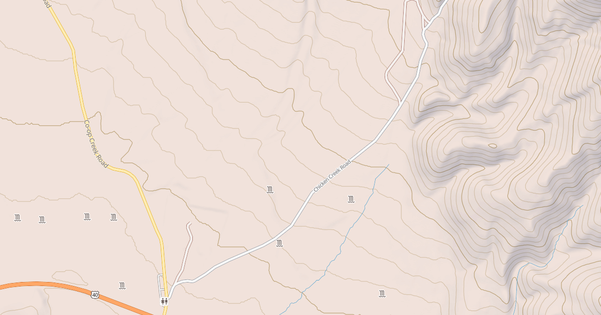 Map preview of CHICKEN CREEK