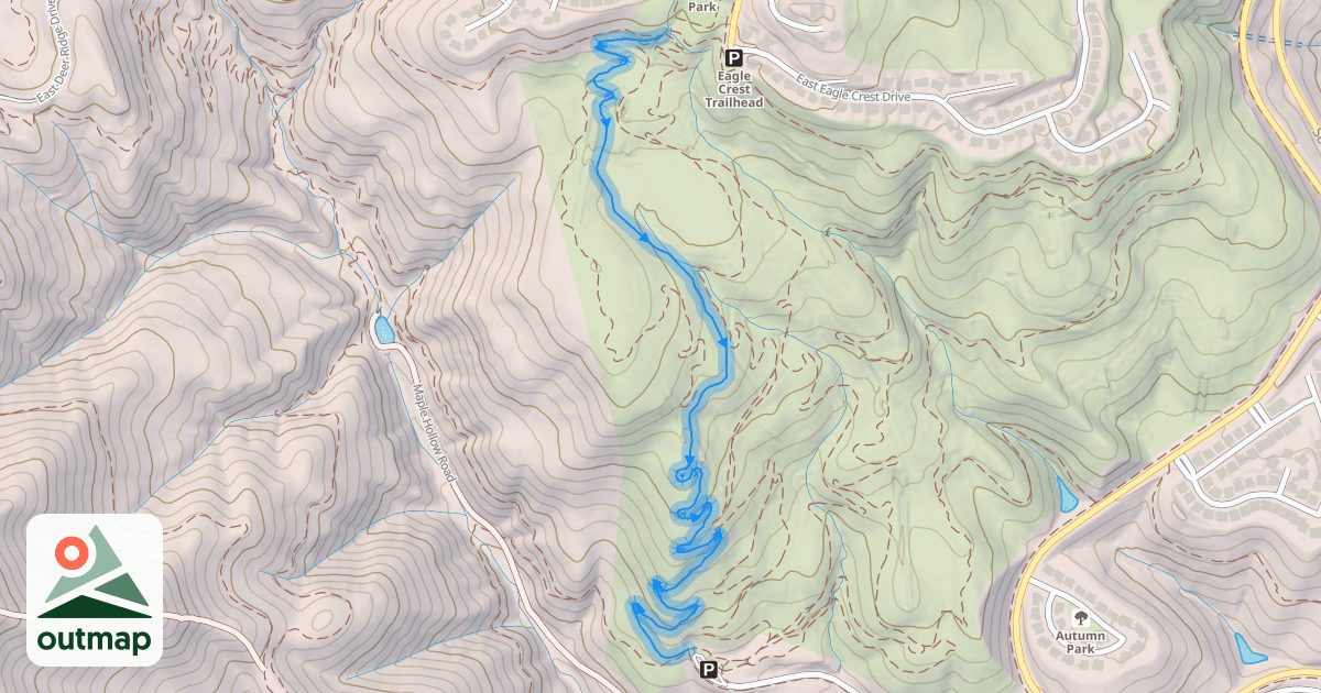 Map of Zooropa DH Trail