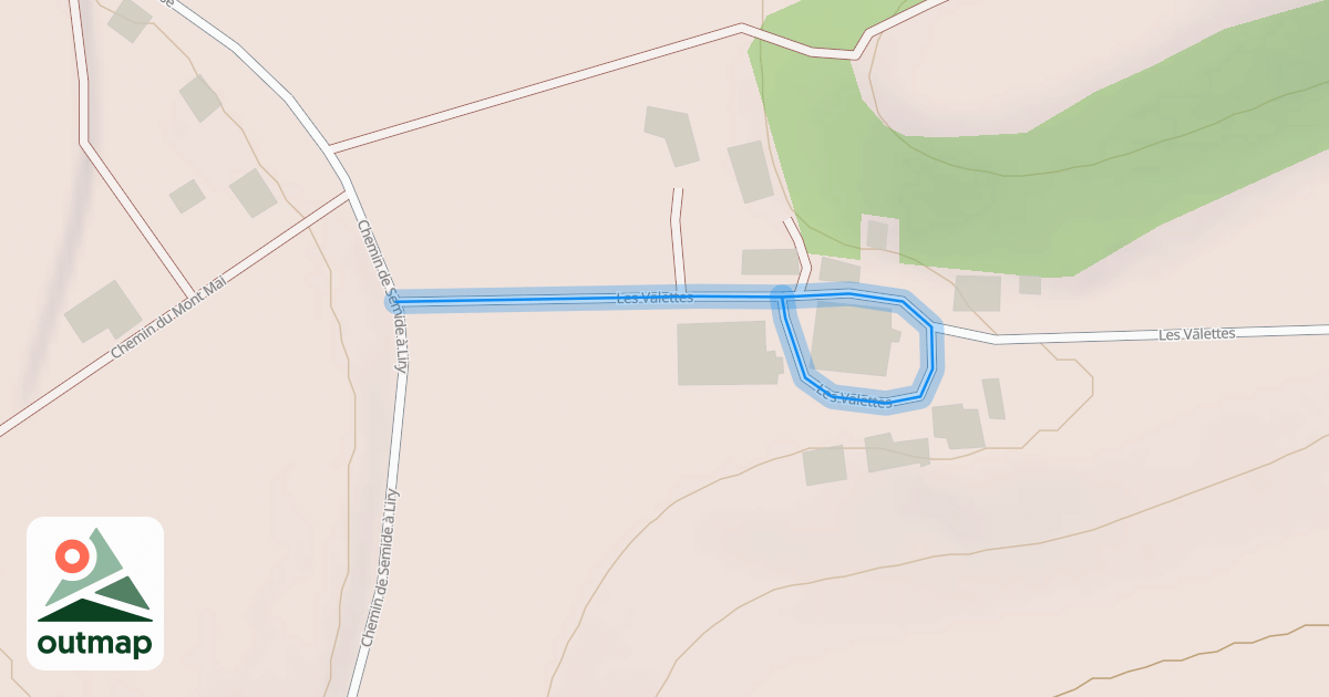 Map of Les Valettes
