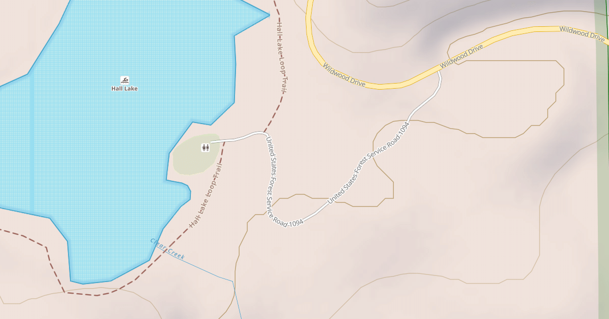 Map preview of HALL LAKE