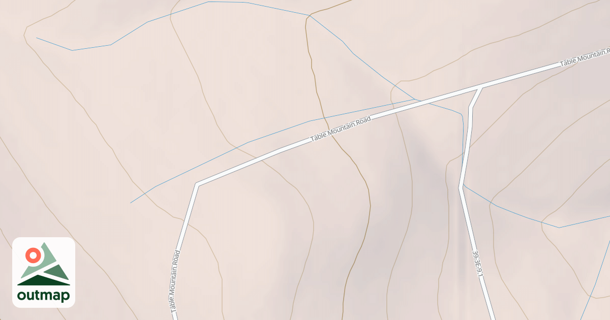 Map of Table Mountain Sled Trail