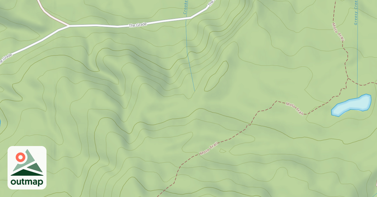 Map of Flat Mountain Trail 18
