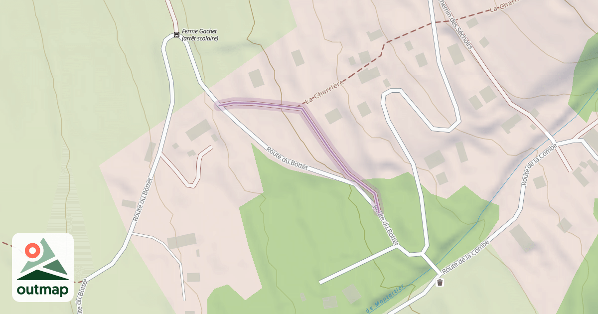 Map of Chemin des Murgets