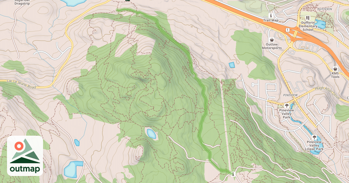 Map of Triple Lumen Climb