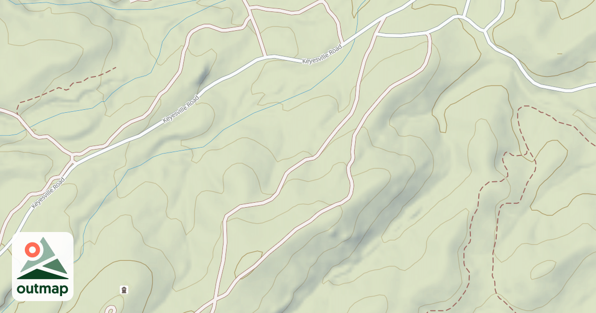 Map of 16070 Keyesville/blk Gulch Usgs Alta Sierra