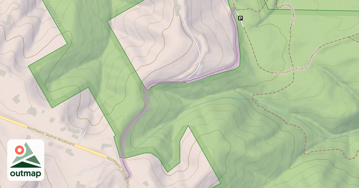 Map of Northwest Newton Road