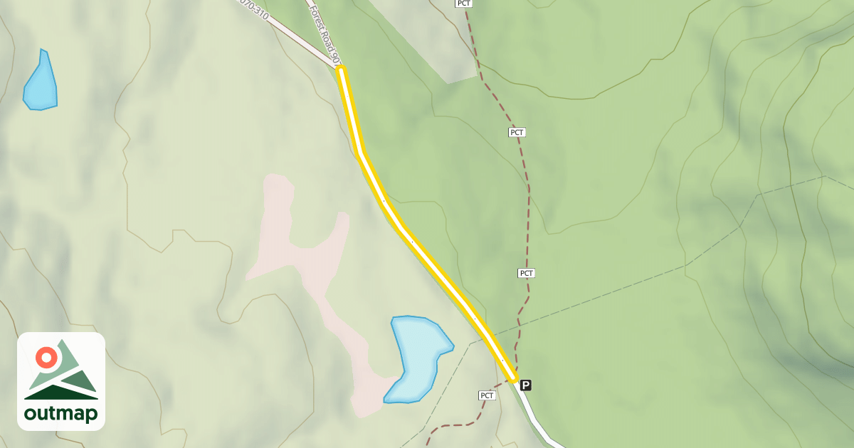 Map of Forest Road 9070