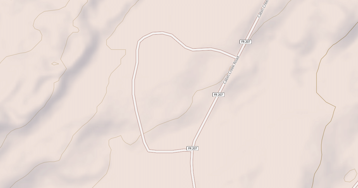 Map preview of CABIN CR SPUR A