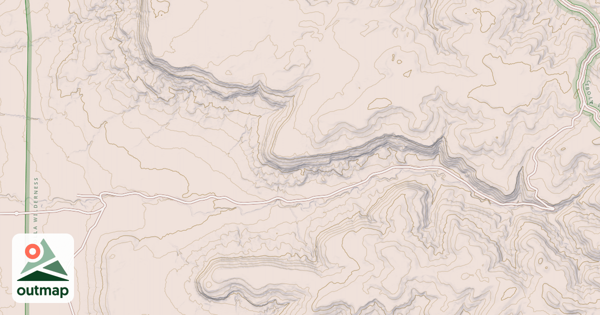 Map of Armijo Canyon Trail