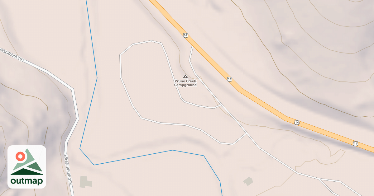 Map of PRUNE CREEK CAMPGROUND LOOP A