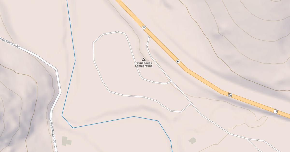 Map preview of PRUNE CREEK CAMPGROUND LOOP A