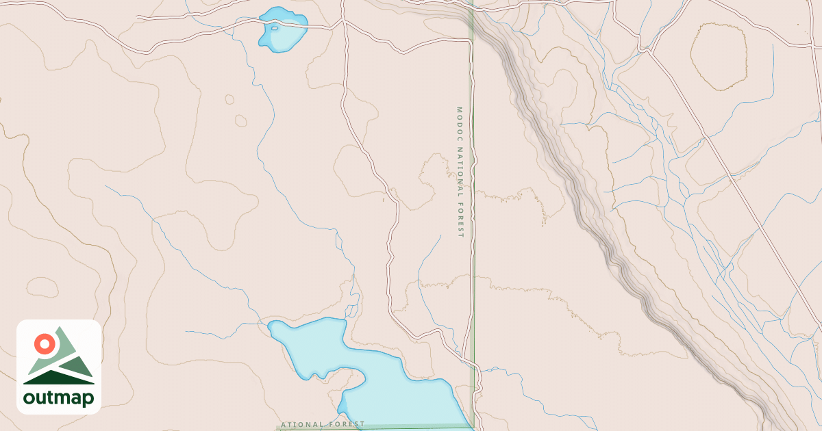 Map of LAUER RESERVOIR