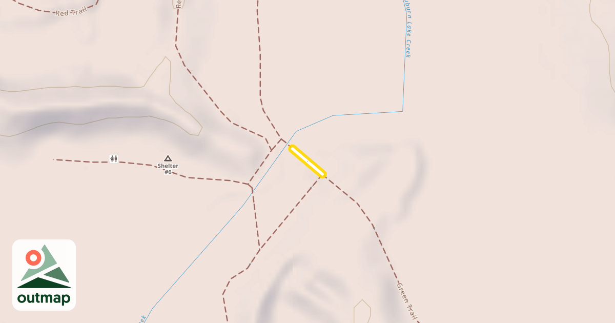Map of Red Trail