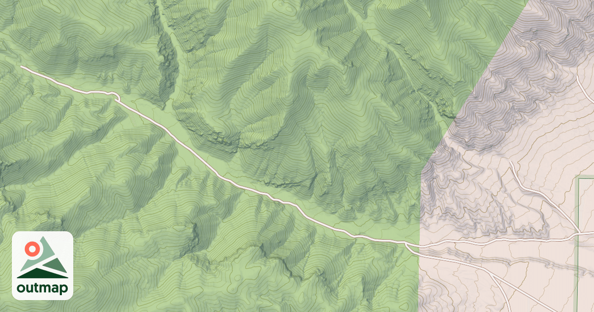 Map of MILL CANYON