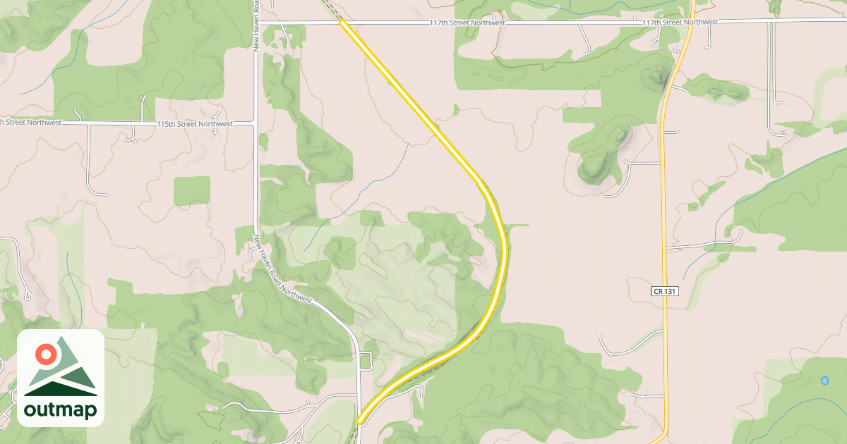 Map of Douglas State Trail