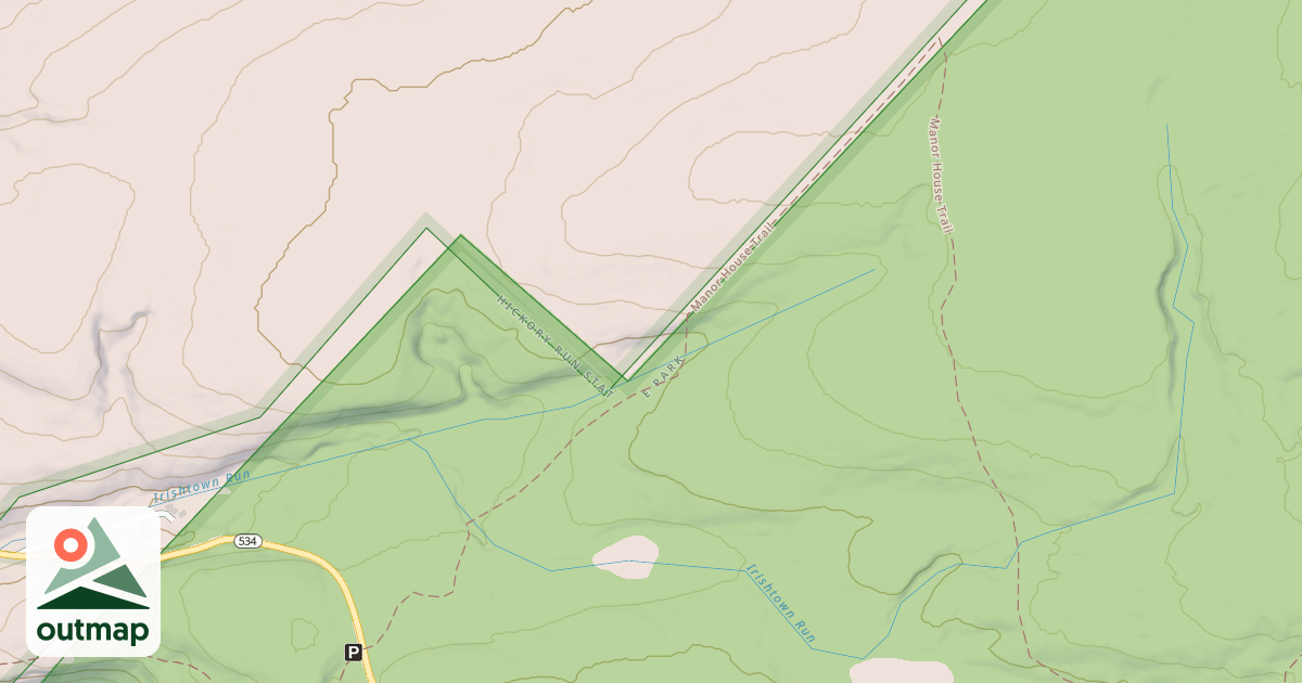 Map of Hickory Run State Park Trails