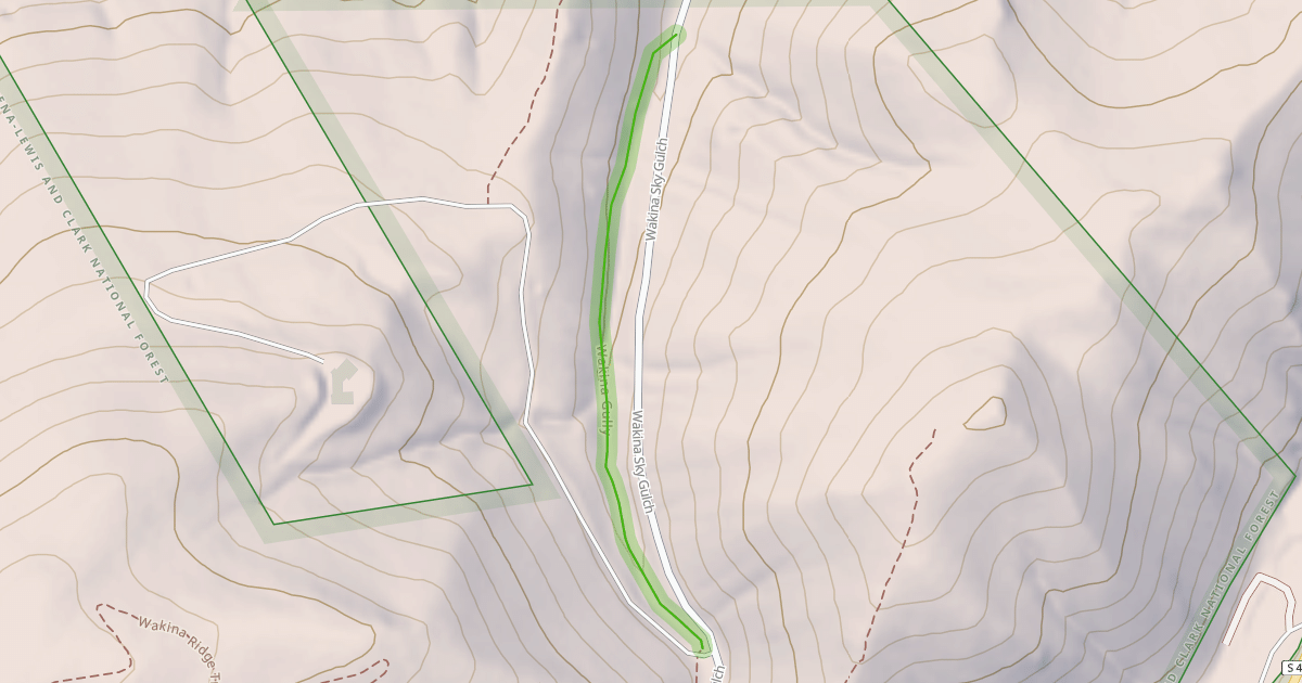 Map preview of Wakina Gully