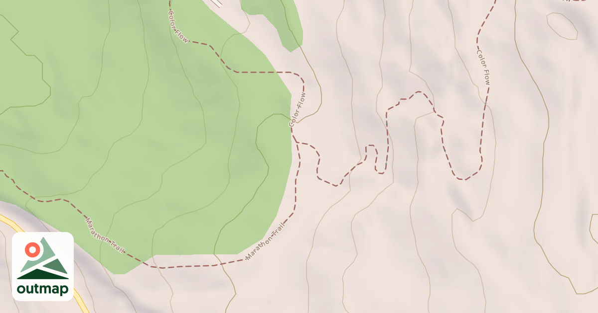 Map of Brianhead Snowmobile Trail