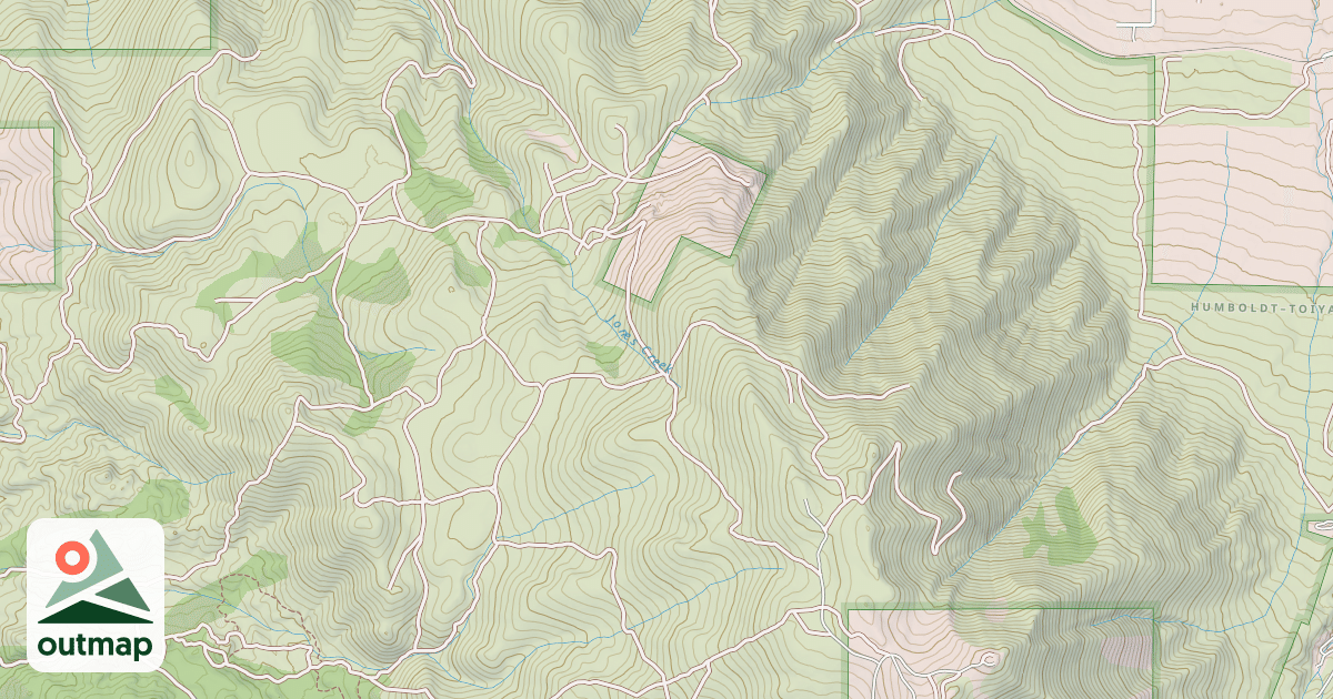 Map of RED METAL MINE ROAD