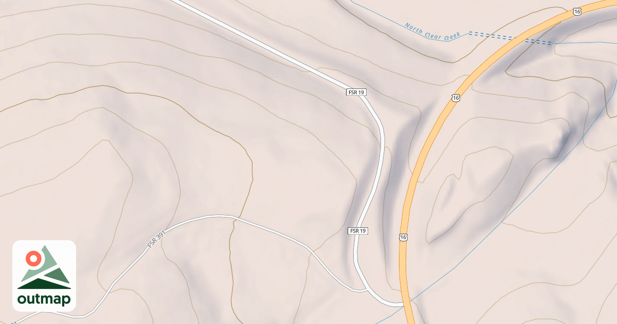 Map of HUNTER CREEK