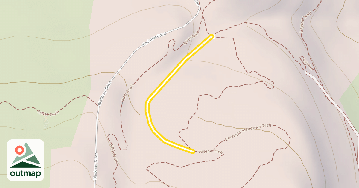Map of Emerald Meadows Trail